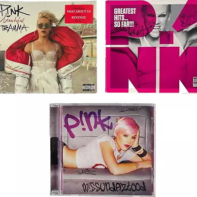 P!nk 3 CD Lot Missundaztood + Greatest Hits So Far + Beautiful Trauma 2001-2017 • $27.95