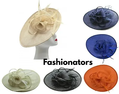 £28.99 • Buy Women's Large Headband Clip Hat Fascinator Party Wedding Day Races Royal Ascot