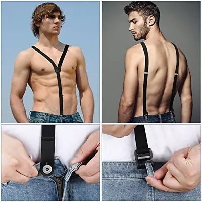 2 Pcs Hidden Suspenders For Men Under The Shirt Suspenders Invisible Suspende • $21.52