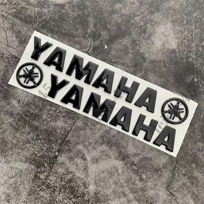 Black Motorcycle Fuel Gas Tank Emblem Decal Bike Badge Sticker For Fork Yamaha • $8.82