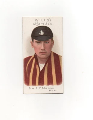 £12 • Buy Wills Cricketers 1901 With Vignettes  #36 Mr J R Mason  Kent