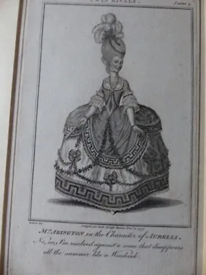 18th Century Engraving Of Mrs Frances Abingdon As Aurelia In Twin Rivals • £60