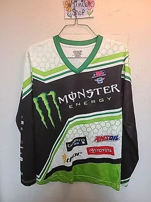 American Motorcyclist Asociation  AMA   Jersey MEDIUM Long Sleeved MONSTER  • $4.89