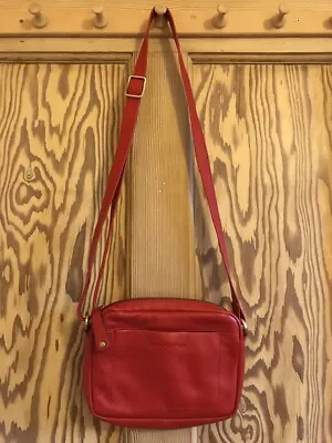 New Marc O'Polo Small Red Leather Crossbody Bag • £40