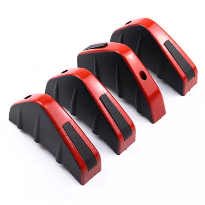 4pcs Car Rear Bumper Diffuser Spoiler Lip Wing Splitter Anti Collision Universal • $18.80