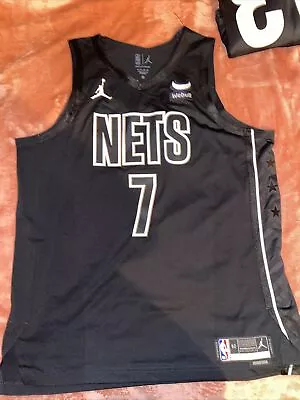 Jordan Brooklyn Nets Kevin Durant Authentic Statement Edition Size 52 XL NWOT • $65