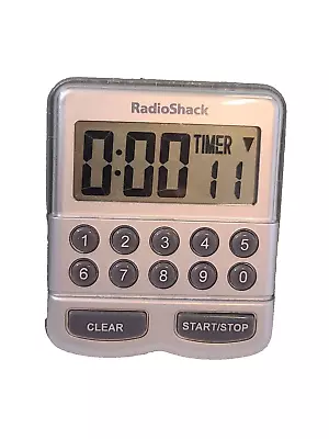 Vtg Radio Shack Kitchen Timer Digital 10 Key Count Up Count Down W/Clip Magnetic • $19.99