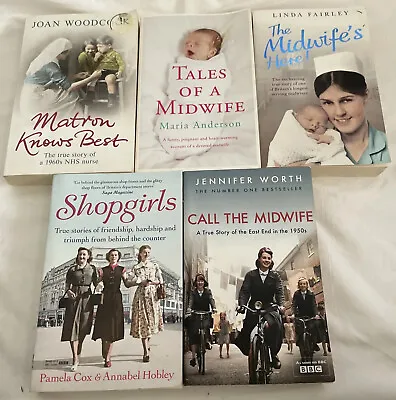 Memoirs Post War Midwifery & Others Books Bundle X 5 Paperback D5 • £5.47