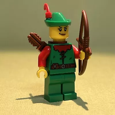 Lego Green Classic Forestman Female Retro Minifigure Robin Hood Castle 10305 • $18.95