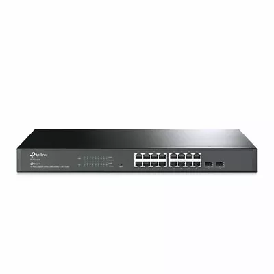 TP-Link TL-SG2218 JetStream 16-Port Gigabit Smart Switch With 2 SFP Slots • £125