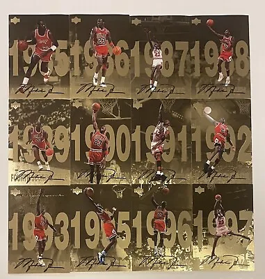Michael Jordan Upper Deck Gold Jumbo Cards Full 13 Card Set • $70