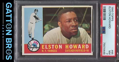 1960 Topps Elston Howard #65 PSA 7 NM • $49.99