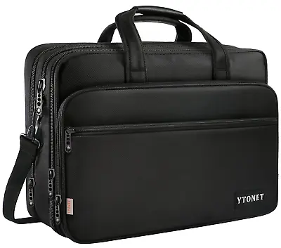 17 Inch Laptop Bag Travel Briefcase With Organizer Expandable Large Hybrid For • $40.10