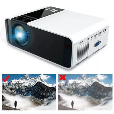 WiFi Bluetooth Android Projector 4K 1080P Support Outdoor Home Cinema HDMI AV • $186.99