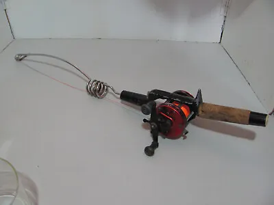 Vintage Ice Spring Fishing Rod With Abu Garcia Ambassadeur 6000-C Reel • $295