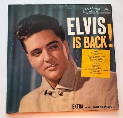 Elvis Presley LP Elvis Is Back ORIGINAL MONO • $10