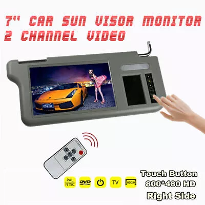 7'' Car Video Sunvisor Lcd Monitor Player Right Side For DVD/VCD/GPS/TV Input • $87.20