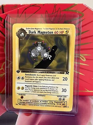 Pokemon TCG - Dark Magneton 28/82 Team Rocket - 1st Edition Non-Holo Rare Card • $17.45