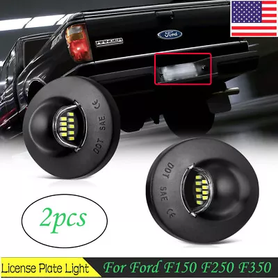 2x For Ford F150 F250 F350 LED License Plate Light Tag Lamp Assembly Replacement • $9.98