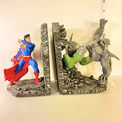 DC Direct SUPERMAN DOOMSDAY Bookends Vintage Statue In Perfect Condition PAQUET • $400