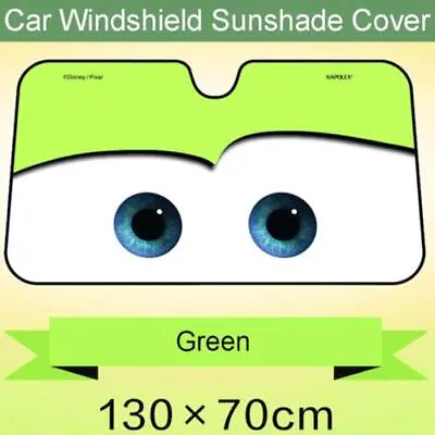Cartoon Big Eyes Sun Visor Car Windscreen Sun Shade Cover Anti-UV Aluminium Foil • $27.50