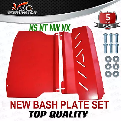RED Bash Plate Set For Mitsubishi Pajero NS NT NW NX Underbody Guard 2006-2022 • $190