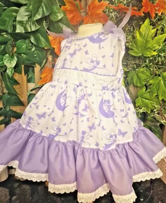 DREAM SALE 12-18 MONTHS  BABY GIRLS Lavender Fairies Butterflies Summer Dress • £14.99