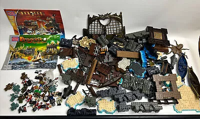 Mega Bloks Dragons Krystal Wars And Pirates Bulk Lot Loads Of Figures Weapons • $150