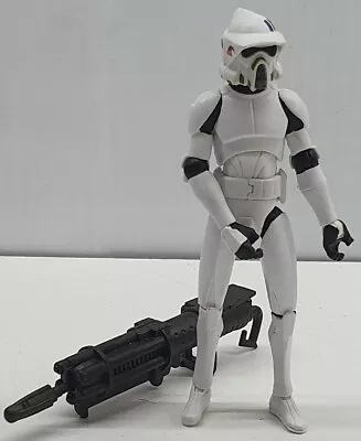 ARF Trooper Star Wars Clone Wars 2009 Hasbro 3.75  Action Figure CW18 Heavy Gun • $22