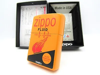 Antique Fluid Fuel Oil Tin Can Design 1940's ZIPPO 2006 MIB Rare • $169.26