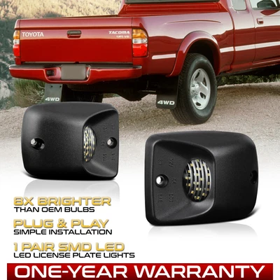 $12.95 • Buy Fit 1995-2004 Toyota Tacoma [FULL WHITE LED]License Plate Light Lamp Housing SET