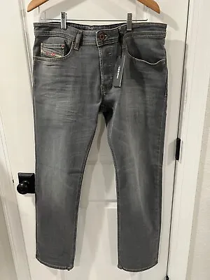 Diesel Safado Men's Regular Fit Straight Leg Stretch Jeans Trousers Black • $109.99
