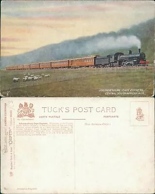 Johannesburg Cape Express Train Central South African Railway Tucks Oilette 9329 • £5.10