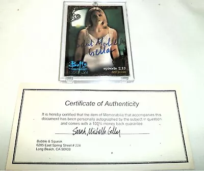 1999 Buffy The Vampire Slayer Inkworks Autographed Card 36 Sarah Michelle Gellar • $50