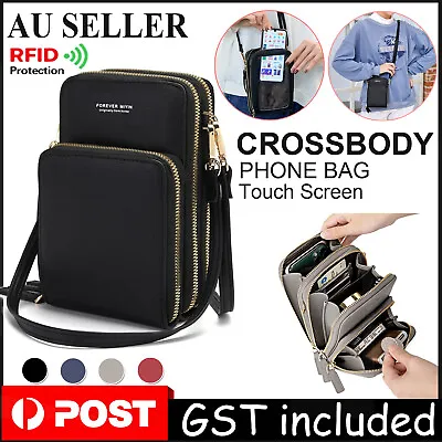 $17.55 • Buy Women Crossbody Phone Purse Touch Screen Bag RFID Blocking Wallet Shoulder Strap