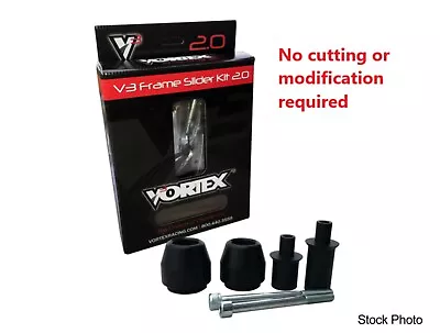 Yamaha YZFR6 YZF-R6 2017-2020 Vortex Frame Sliders No Cutting Required • $145.31