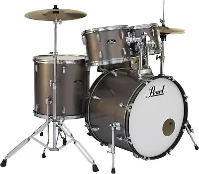 Pearl Roadshow 5-piece Complete Drum Set With Cymbals - 22  Kick - Bronze • $659.99