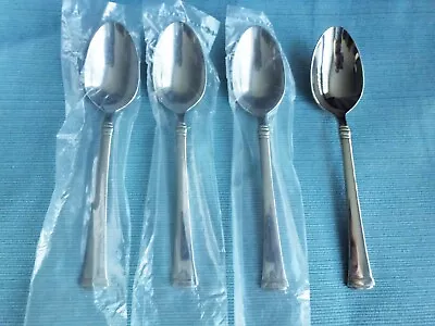 New Mikasa HARMONY Glossy Set Of 4 Teaspoons 18/10 Stainless (6 3/8 ) • $19.95