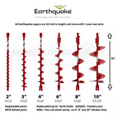 Ardisam Earthquake Earth Auger Power Drill Post Hole Digger 2  3  4  6  8  10  • $149.99