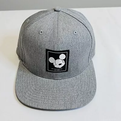 NEFF Disney Mickey Mouse Collaboration Snapback Hat Cap Adjustable Gray One Size • $29.99