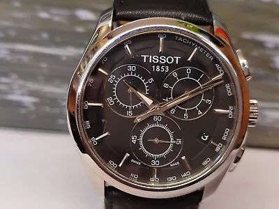 Tissot Chronograph Quartz Black Dial T035617a Swiss Men's Full Working Vintage • $269.10