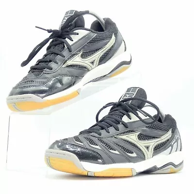 Mizuno Wave Rally 5 Women's Black/Silver Volleyball Athletic Shoes Sneaker /US 9 • $34.95