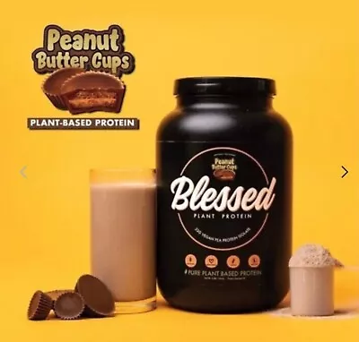 BLESSED Protein Powder 23 Grams Plant Based Natural Vegan Pea Protein 01/24 £38. • £14.97