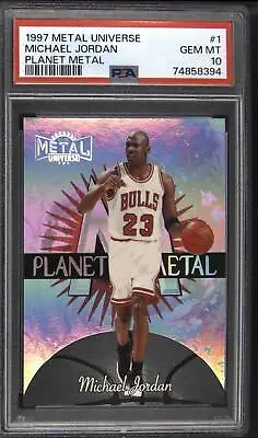 1997 Metal Universe Planet Metal #1 Michael Jordan PSA 10 Gem Mint • $12950