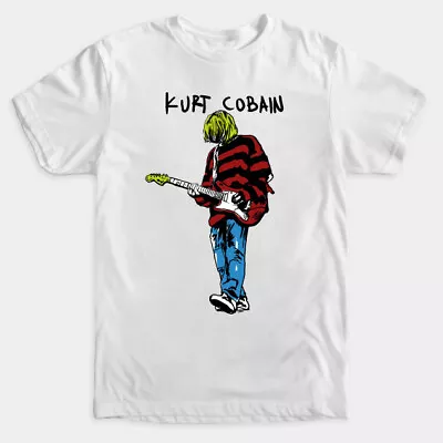 Vintage Kurt Cobain T-Shirt Nirvana Smells Like Teen Spirit Nevermind Aneurysm • $20.95