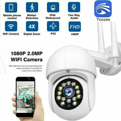 1080P HD WiFi IP Camera Wireless Home Security Motion Detection CCTV PTZ IR Cam • $19.99