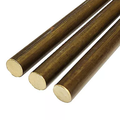 0.563 (9/16 Inch) X 12 Inches (3 Pack) C360-H02 Brass Round Rod Bar Stock • $31.54