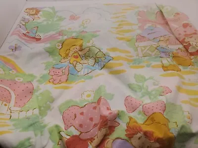 Vintage American Greetings 80’s Strawberry Shortcake Twin Bed Set • $42.95