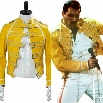 $60.37 • Buy Queen Lead Singer Freddie Mercury Wembley On Stage Jacket Cosplay Costume Coat