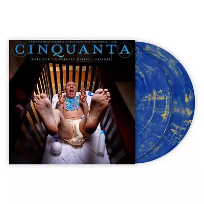 1/300 MADE Maynard James Keenan Puscifer Cinquanta Blue Gold Swirl Vinyl LP • $169.99